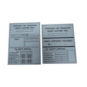  ISO Shipping Container CSC Plate on Container Manufactures