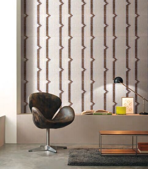 Wall mosaic tiles recycled glass mosaic pattern for home decoration