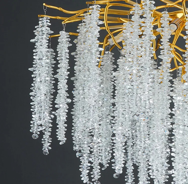 G9 Modern Lobby Chandelier Crystal Grand Hospitality Chandeliers Energy Saving