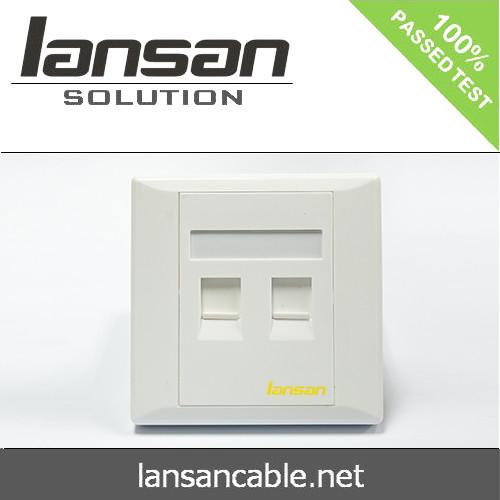 UL Approval Ethernet Cable Assembly 86x86 UK Type Wall Outlet rj45 module