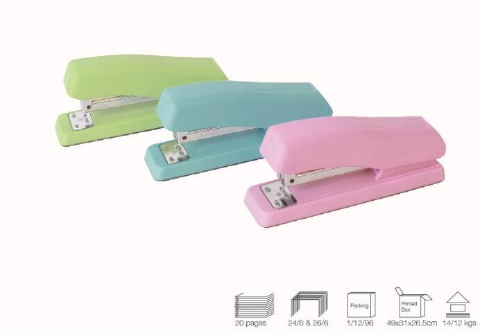 Factory Sale For 24/6 26/6 Staples Metal And Plastic Black Office Stapler
