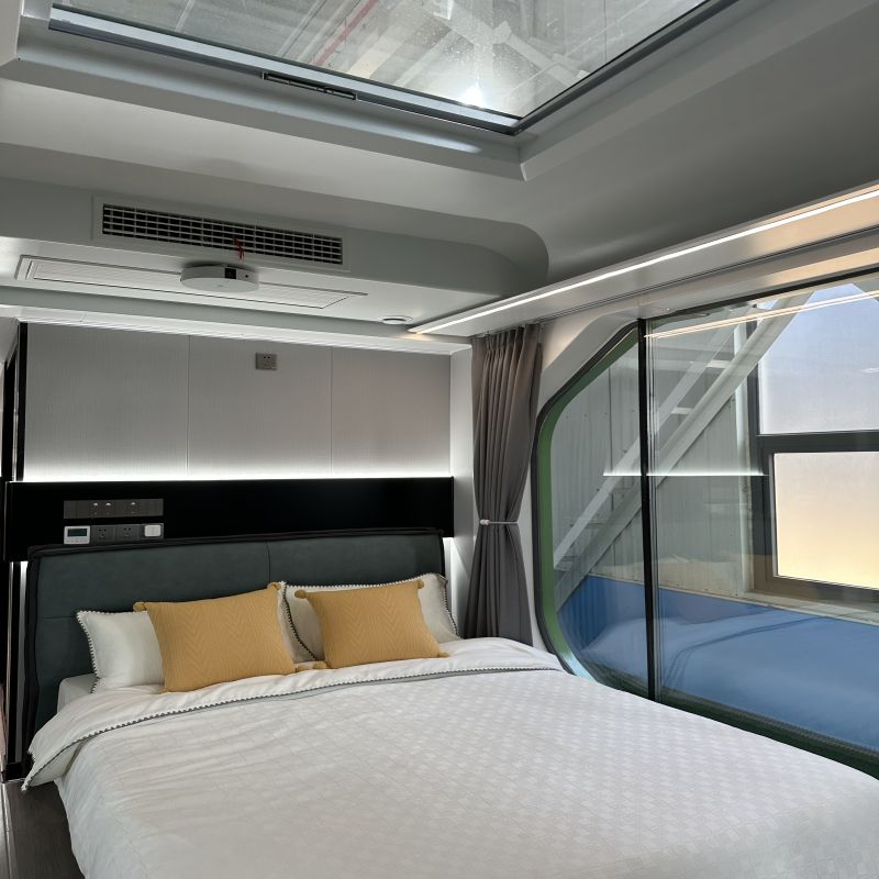 2 Bedroom Prefabricated Modular Houses Hotei Space-Saving Capsule Hotel Accommodation