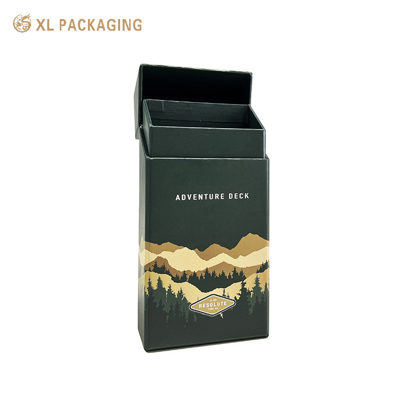 Custom Logo Stamping Paper Candle Perfume Packaging Nesting Holder Case Gift Box With Diagonal Closure
