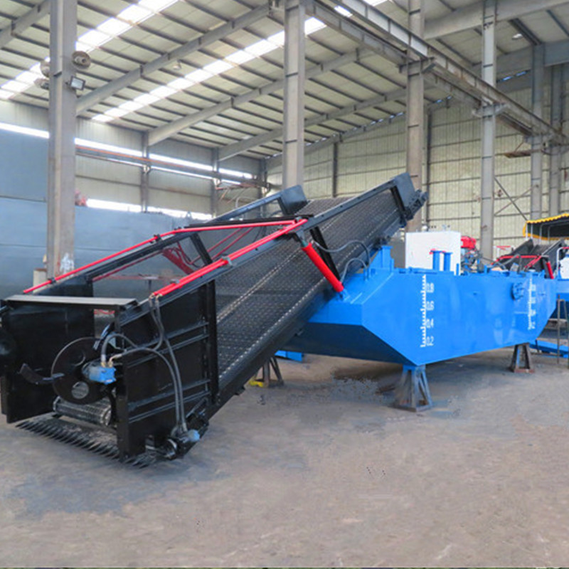 semi-automatic aquatic reed harvester
