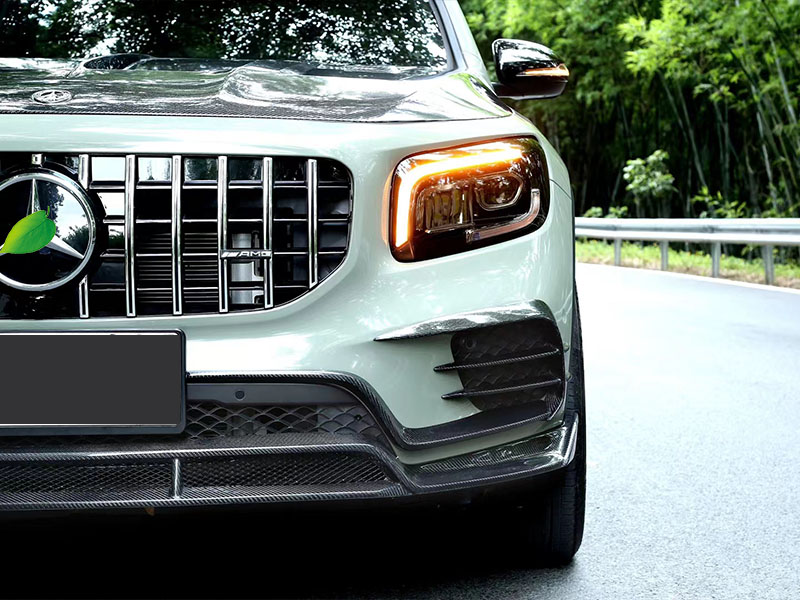 Auto Parts for Mercedes GLB Carbon Fiber Body Kit GLB Carbon Fiber Front Scoop Diffuser Spoiler Hood