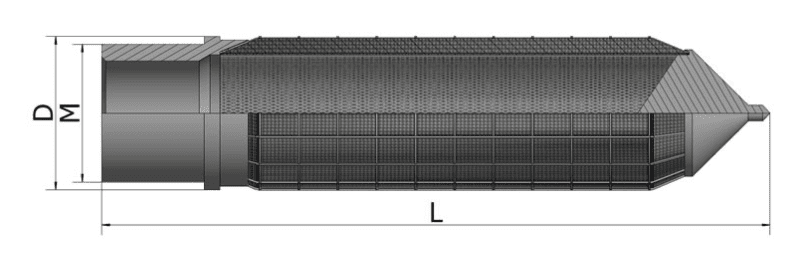 Stainless steel pleated cartridge type 5 specification diagram