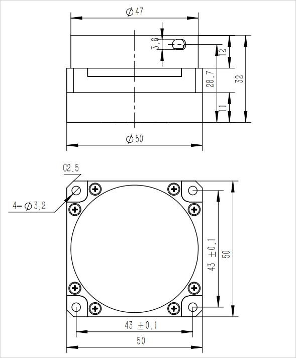 Compact Size Gyroscope Sensors With Supply Voltage +5(V) And Storage Temperature -50～+80(℃)