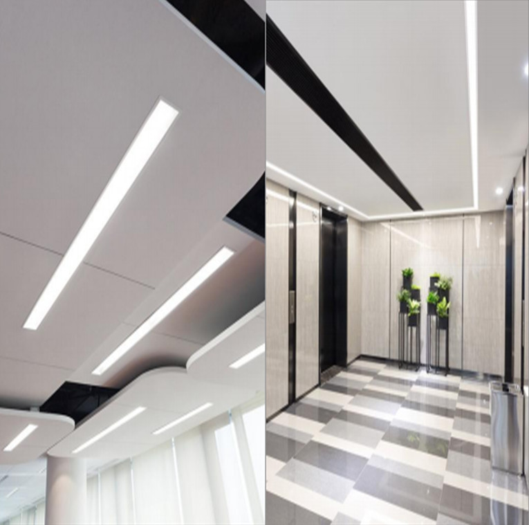 LED Strip Aluminium Casing With W50mm*H35mm LED Channel Diffuser