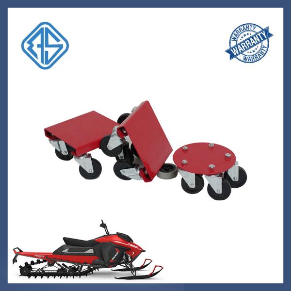 PVC Wheel Snowmobile Garage Dolly 8in 1500 Pounds Heavy Duty Snowmobile Shop