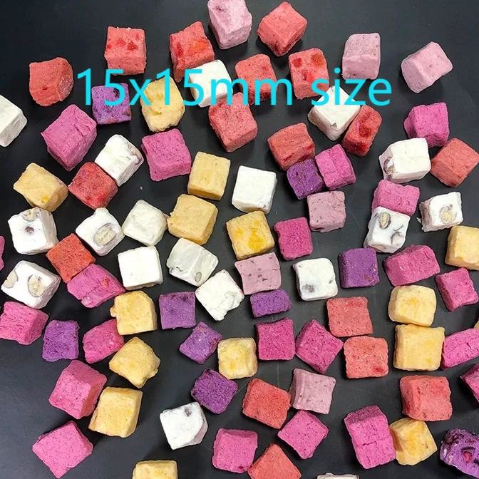 Delicious Freeze-dried Yogurt Cubes Low Calorie Strawberry Flavoured 50g For Children's Lunchboxes