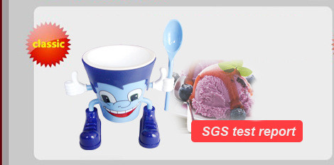 CE SGS Plastic Ice Cream Bowls food grade PS PP Non toxic PVC