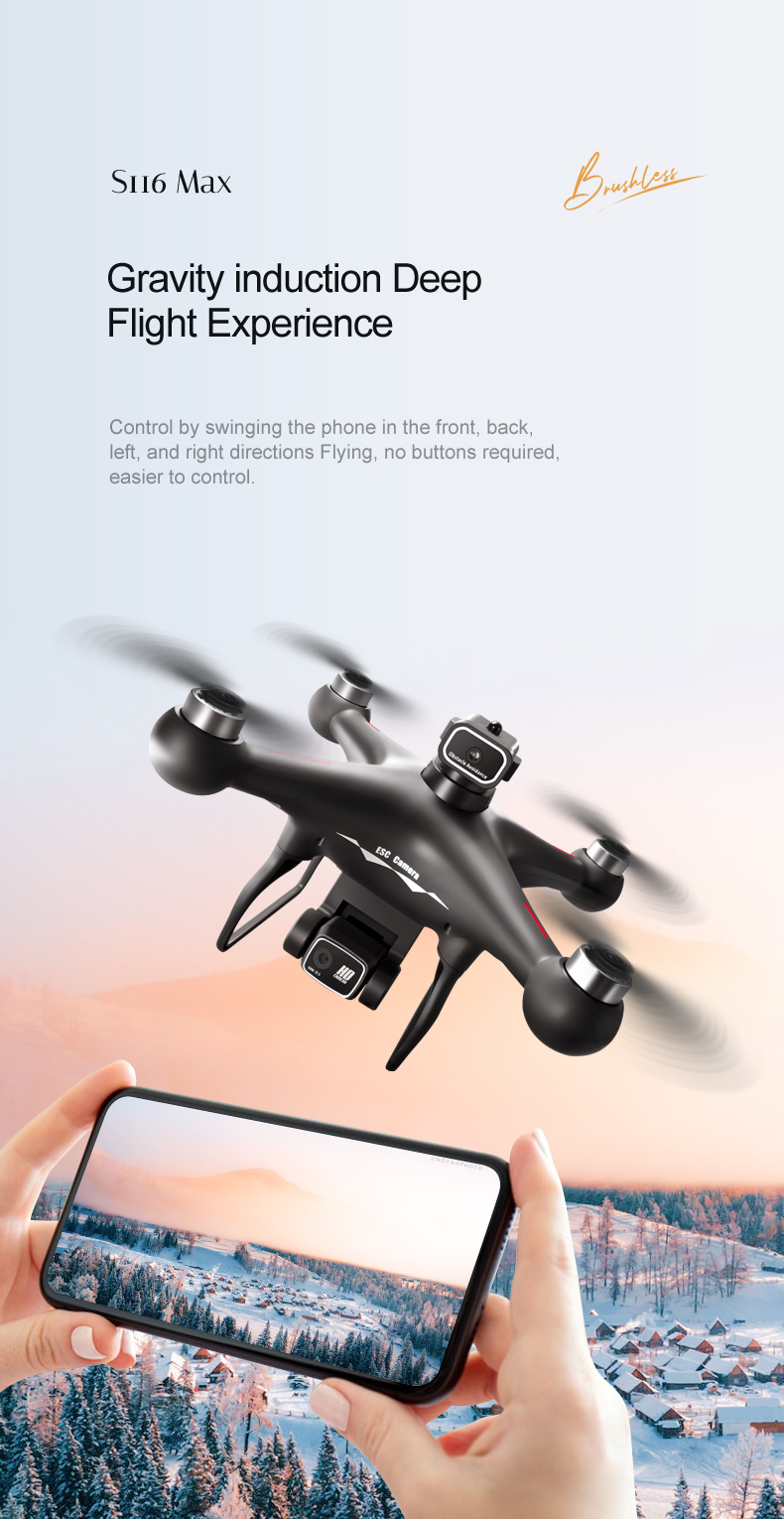 15 Mins Flight Time Professional Fpv RC Quadcopter with HD Dual Camera 2.4G Wifi Obstacle Avoidance and APP Remote Control