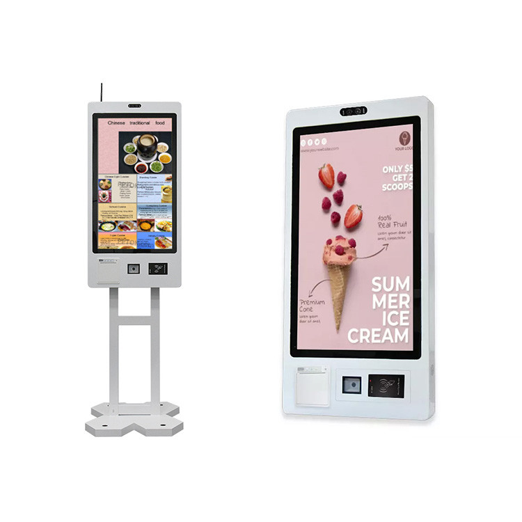 Self Ordering Kiosk Android Touch Screen Restaurant Food Ordering Payment System Receipt Printer Self-Service Checkout Machine Kiosk