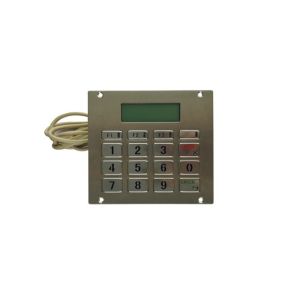 High Performance Metal Keypad With 2 X 16 LCD Display / SPI Bus Brushed Material