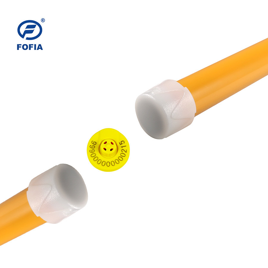 FOFIA RFID Electronic Ear Tag Animal Tracking Tags With Thermometer for Cattle Sheep