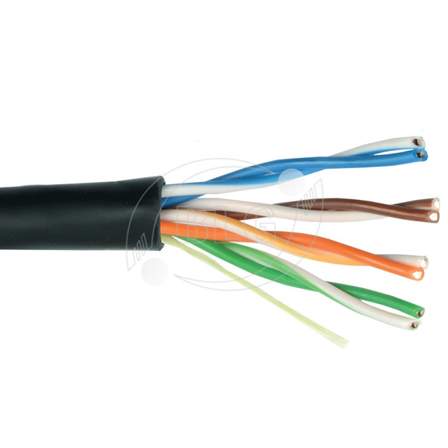 4 Pairs LAN Cable Cat5e 305M Bare Copper Unshielded, PVC Jacket