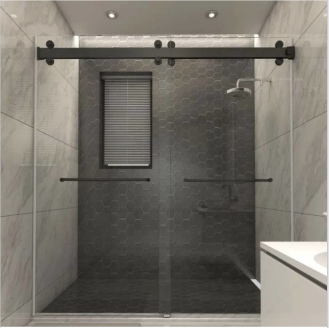 Highly Resistant to Corrosion 304 Stainless Steel Frameless Shower Sliding Door Hardware