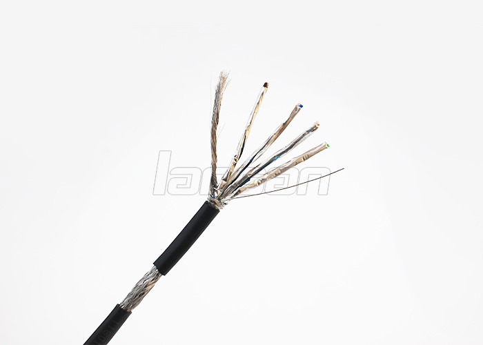 4 Pairs Cat7 Patch Cables 24AWG BC ROHS Jacket Shielded Pass Fluke Test
