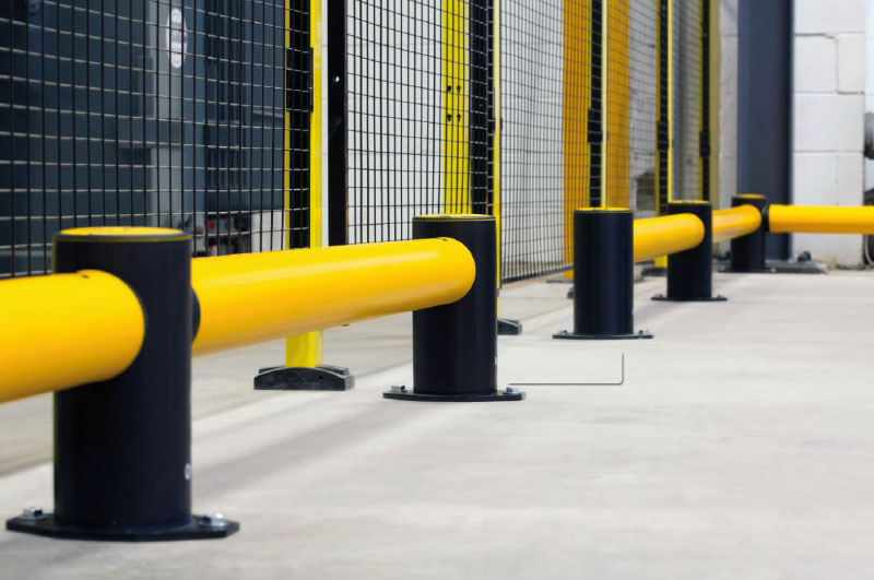 Flexible Pedestrian Barrier  Anti-Collision Guardrails Warehouse Safety Barrier Traffic Guardrails