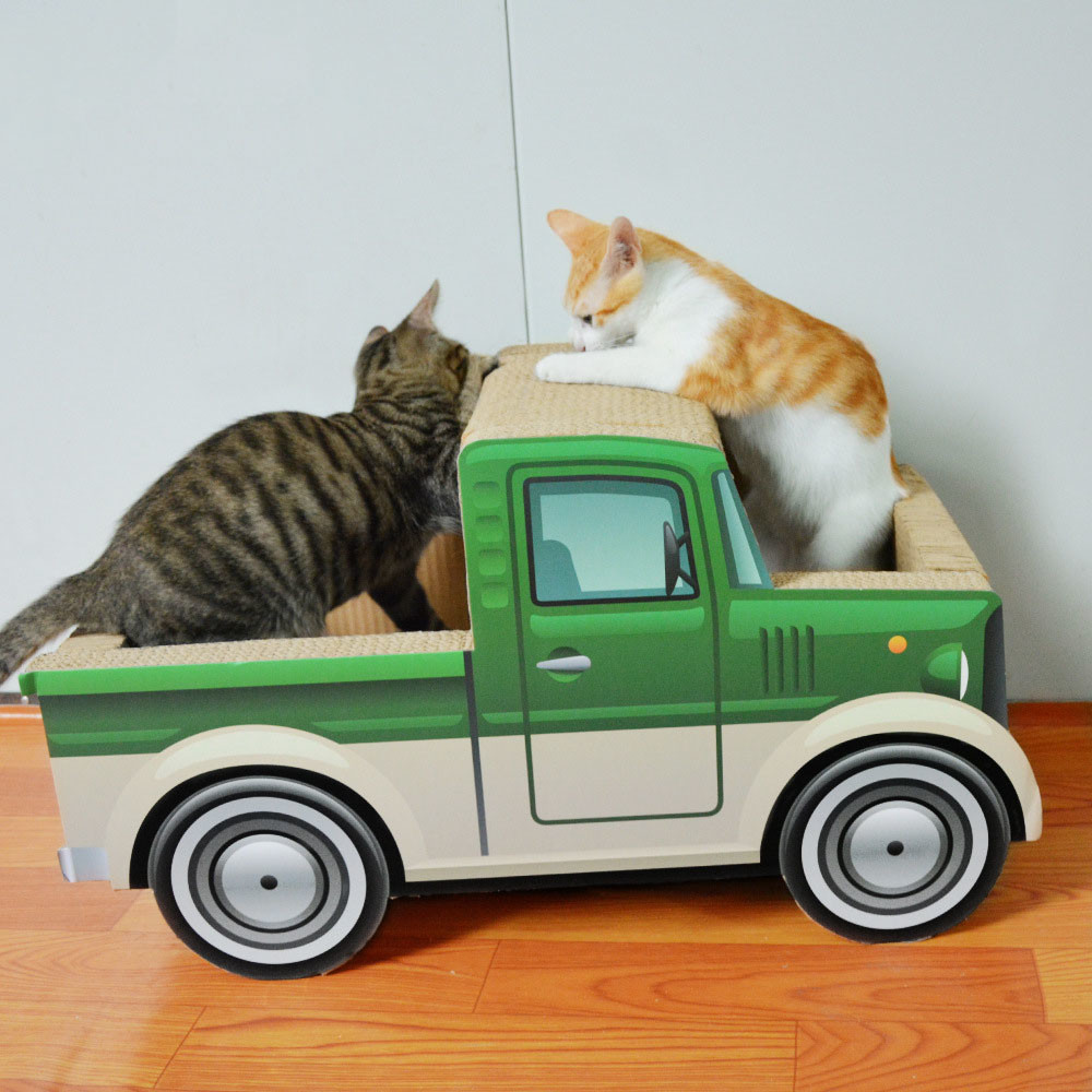 Corrugated Cardboard Cat Scratcher Car Shaped Cat Scratcher OEM ODM