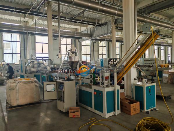 12-50 Mm PVC Fiber Reinforced Pipe Production Line / PVC Garden Hose Making