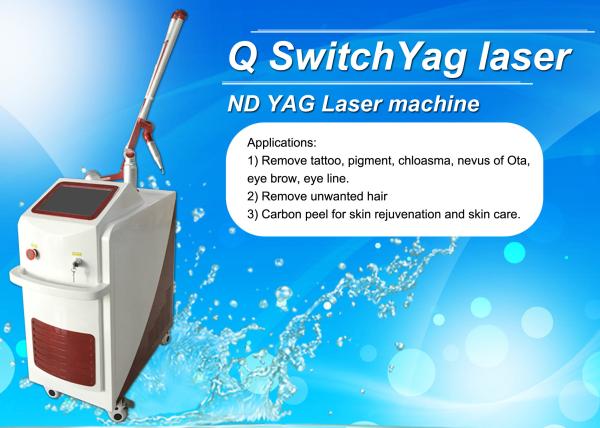 Dual Lamp Q Switched ND YAG Laser Machine Tattoo Removal / Pigmentation Removal