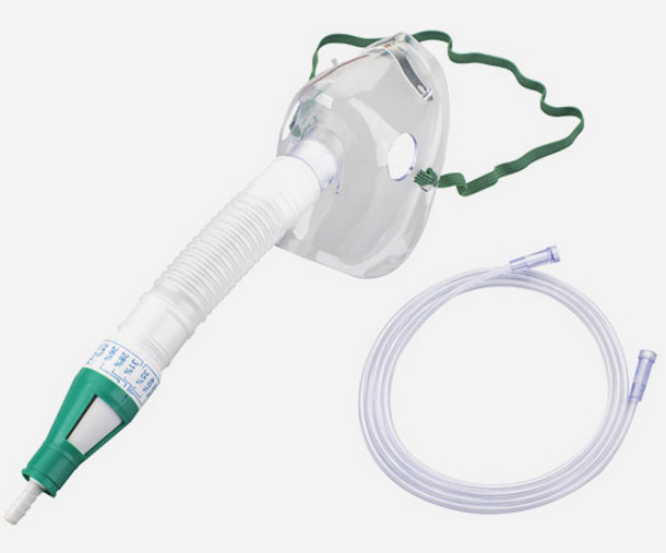 Hot Sale Transparent High Concentration 50% Oxygen Face Mask with Tubing Medical Product