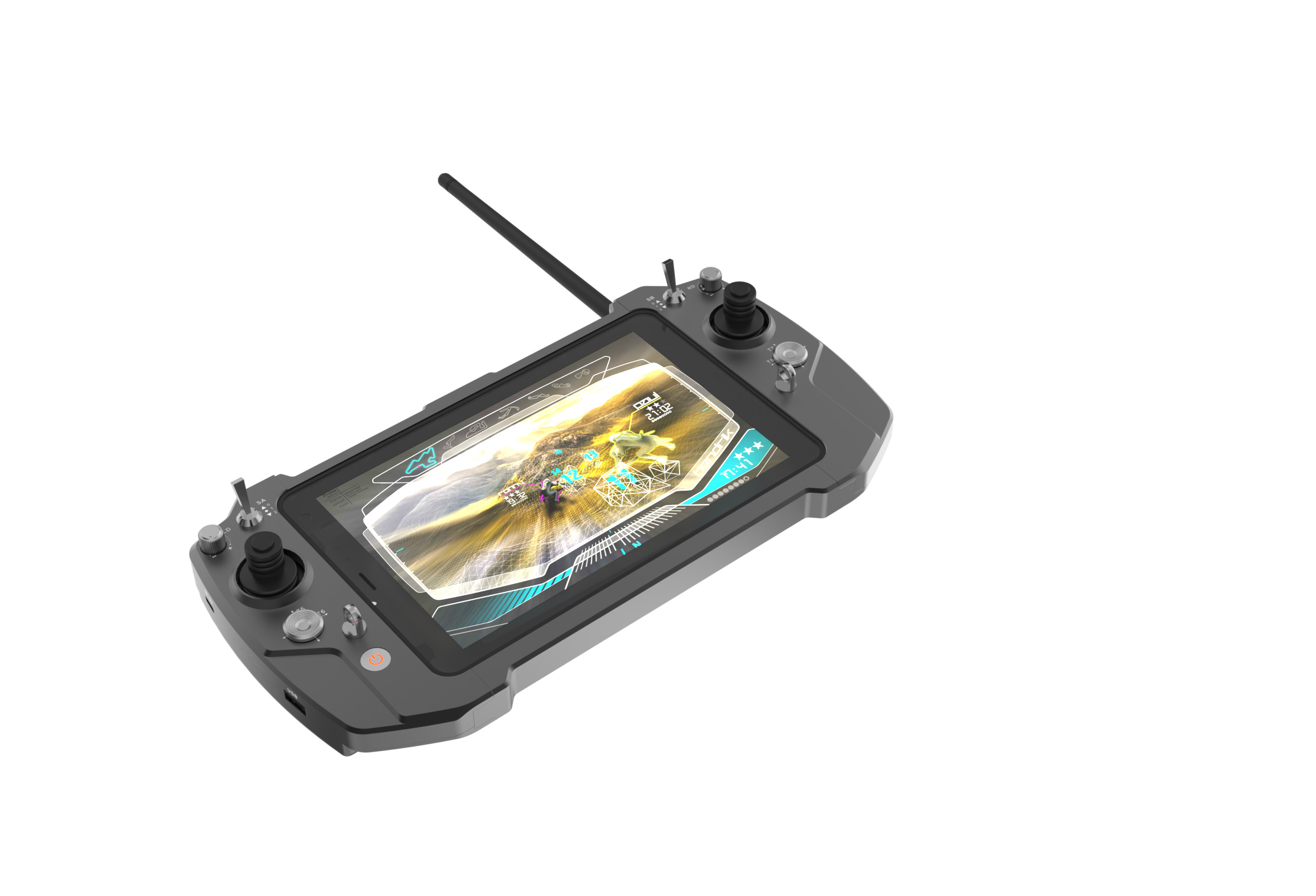 IP53 Compact Ground Control System For Drone 1kg 16 Physical channel