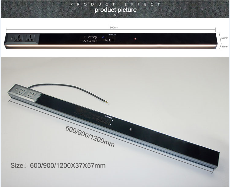 Aviation Aluminum PC / ABS Smart LED Display Screen For Kitchen Lighting