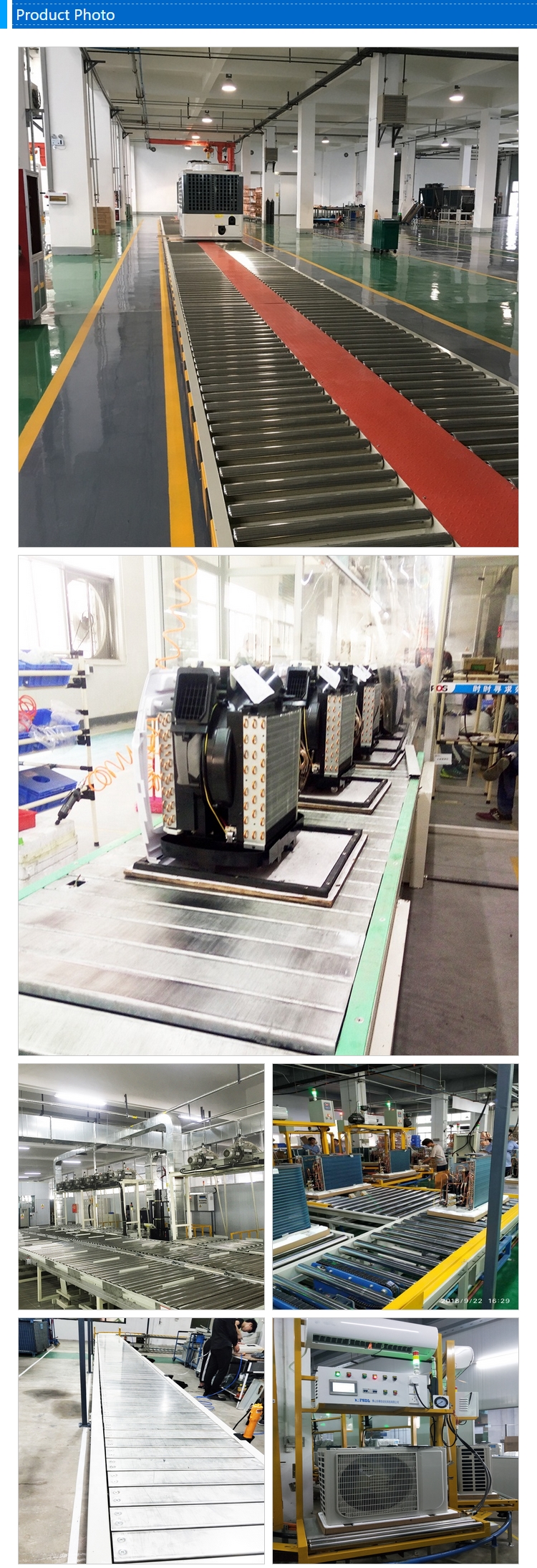 Streamlined Split Air Conditioner Assembly Line HVAC Assembly Line 380V-420V