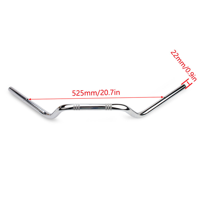 YAYE 22mm Handlebar For Motorcycle Antirust fine iron plating faucet handle bar with Modified Handlebar