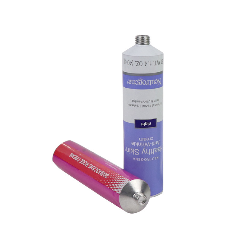 Refillable Hand Cream Aluminum Cosmetic Tubes Pharmaceutical Metal Squeeze Tubes