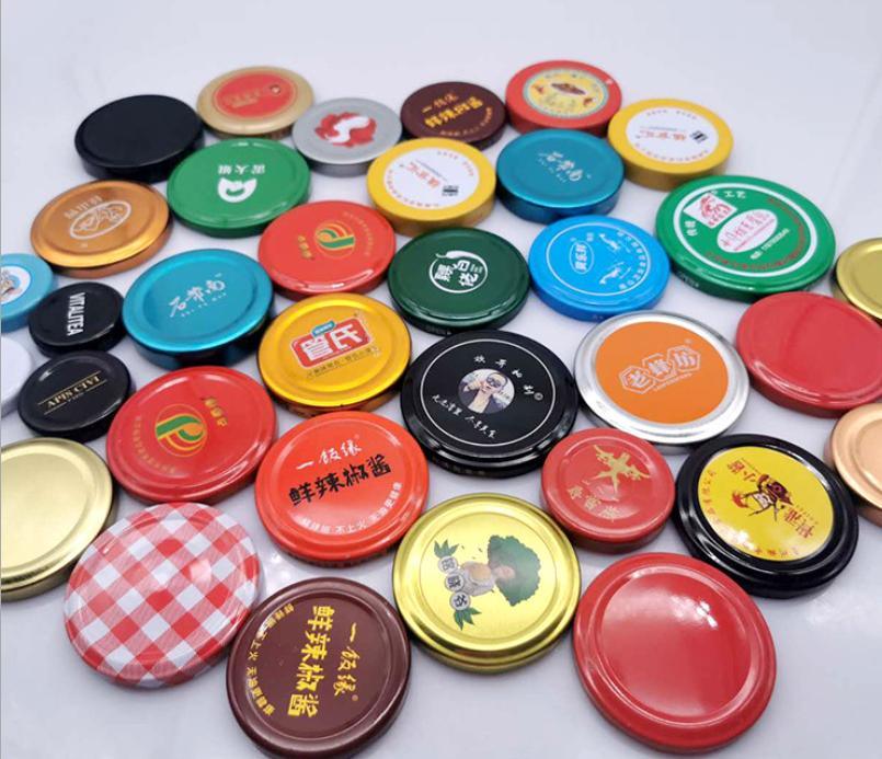 Customized 38mm 43mm 48mm 53mm 56mm 63mm 66mm 70mm 77mm 82mm Tinplate Metal Twist off Caps Lug Cap