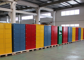 Pincode Barcode Luggage Rental Luggage Lockers Systems for Airport / Park / Gym
