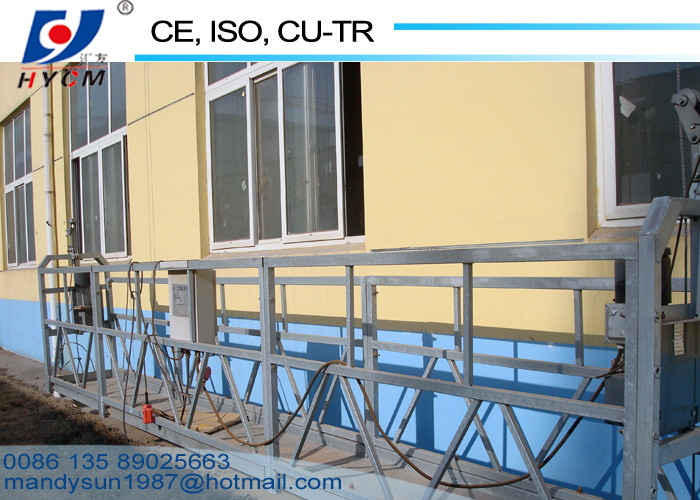 LTD63 Hoister Suspended Scaffold Platform with 6m*0.69m*1.18m Aerial Work Platform and Diameter 8.3mm Steel Rope