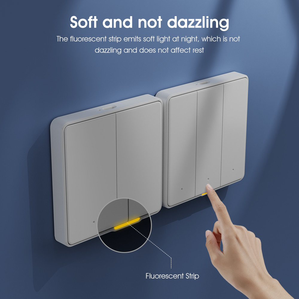 Zigbee Smart Switch no capacitor required With Timing Voice App Alexa Google Home No Neutral Tuya Wall Light Button Switch