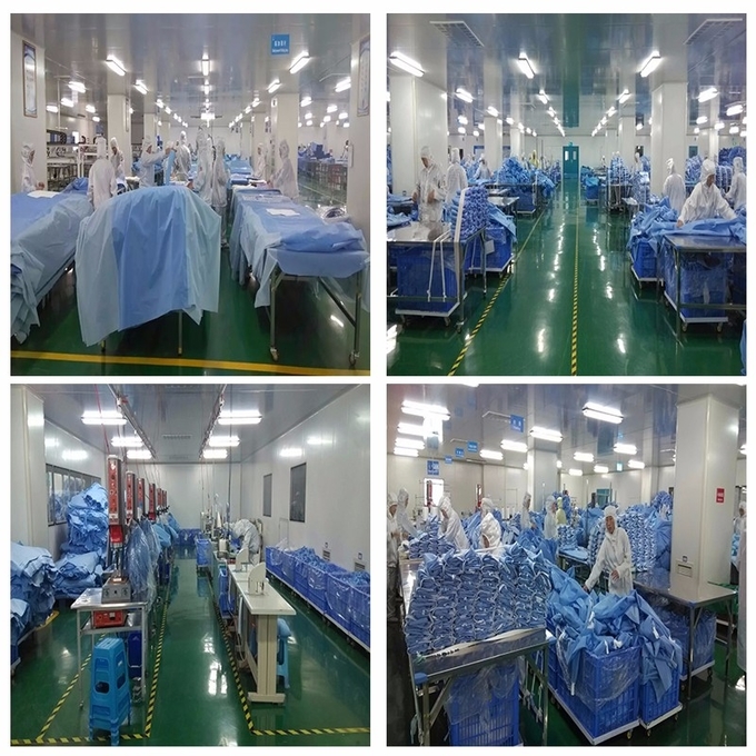 Angiography Procedure Pack SMS Fabric Sterile Green Surgical Pack Lamination Patient Disposable Custom Surgical Pack 6