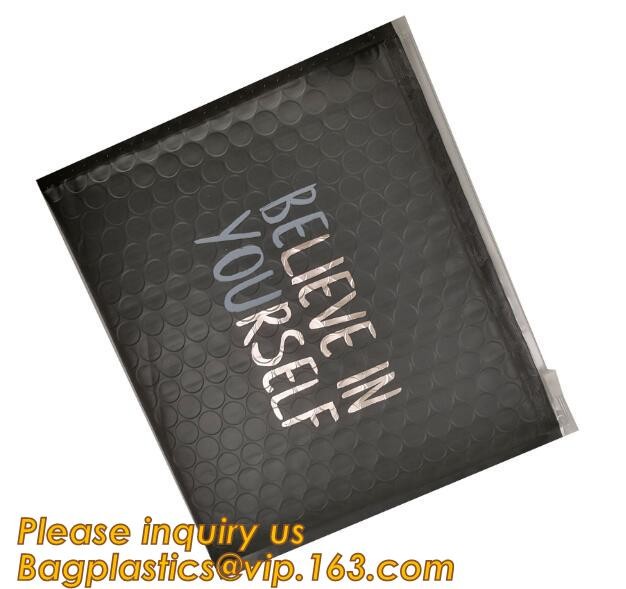 air mail metallic holographi rose gold bubble padded mailer / Zip lockkk bubble bag/ slider bubble bag,Holographic Factory