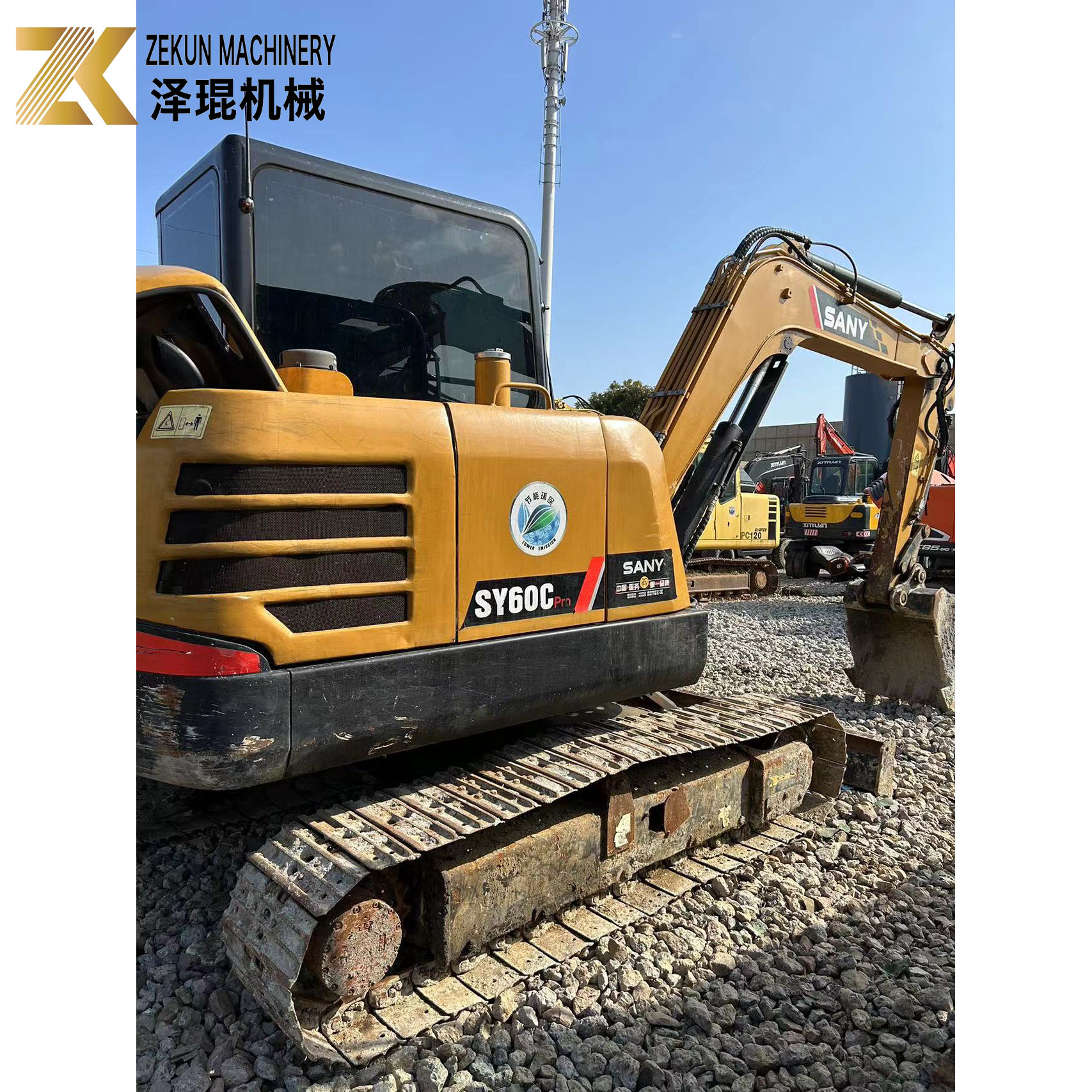 6000 KG Machine Weight SANY SY60C Pro 6 Ton Crawler Excavator