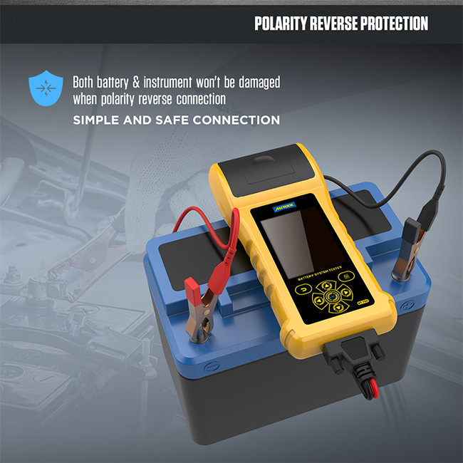 Color Screen BT760 Car Diagnostic Tester 6-32V automotive battery tester with printer