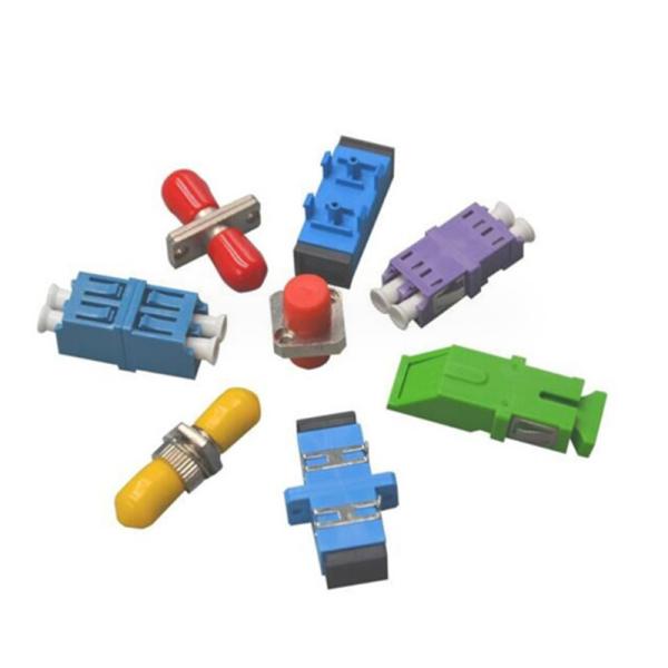 SC-SC Fiber Optic Adapter with Plastic Transparent Shutter UPC APC Polish and