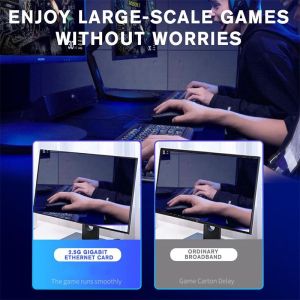 2 In 1 Aluminum USB 3.0 Type C Ethernet Adapter for Fast and Stable Network