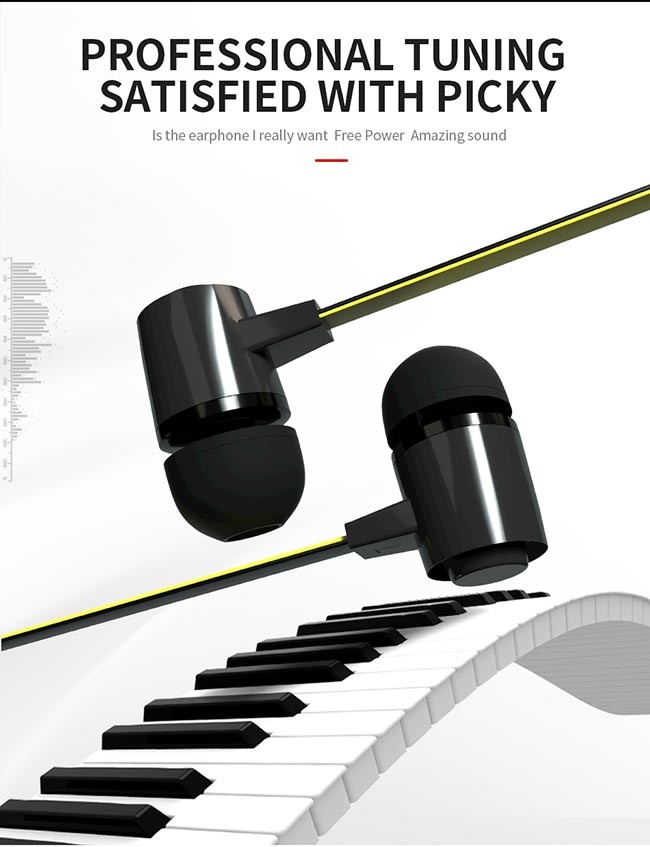 HiFi Sound 3.5mm 98dB Sport Earbuds Wired Earphone