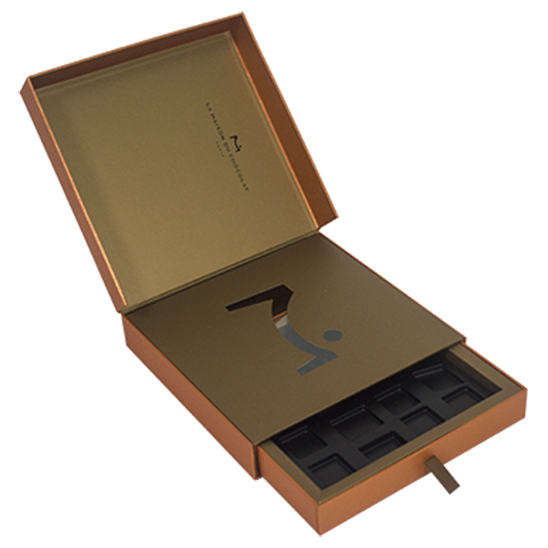 Rotatable Craft Rigid Food Gift Box Packaging CMYK Color Printing