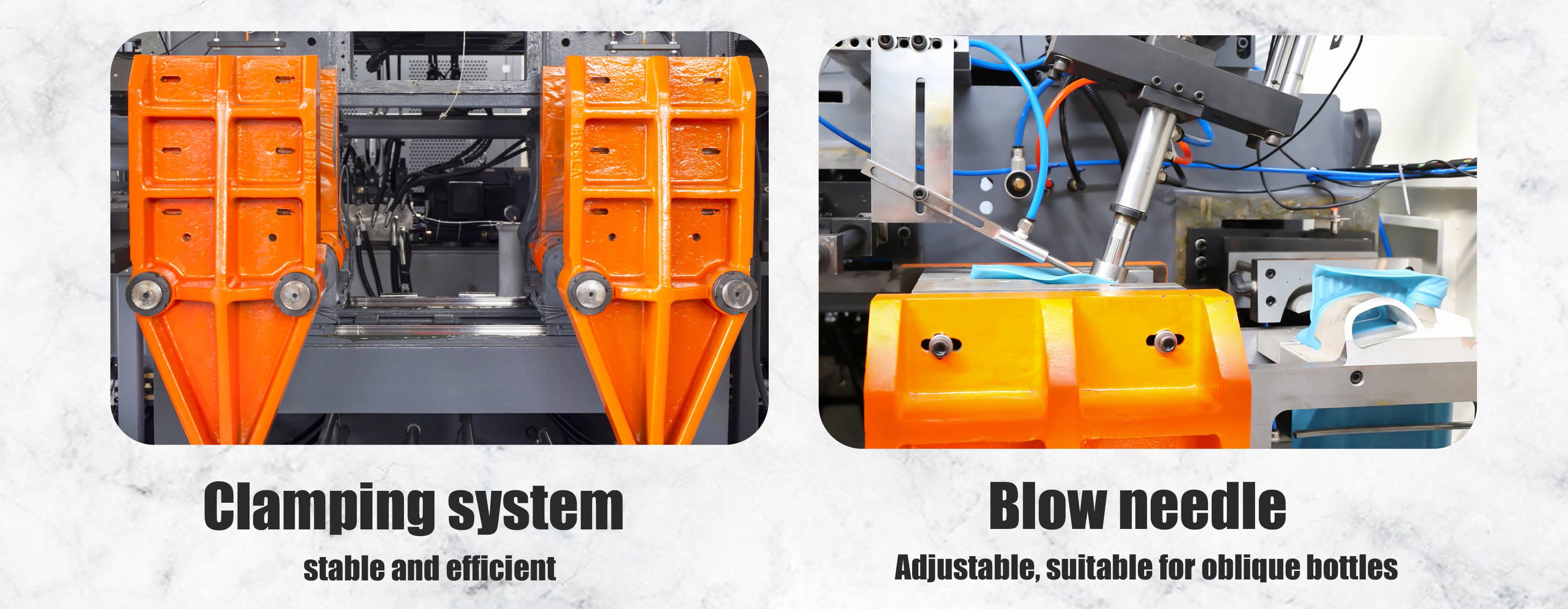 5 Liter Jar Extrusion Double Station Blow Molding Machine Full Automatic
