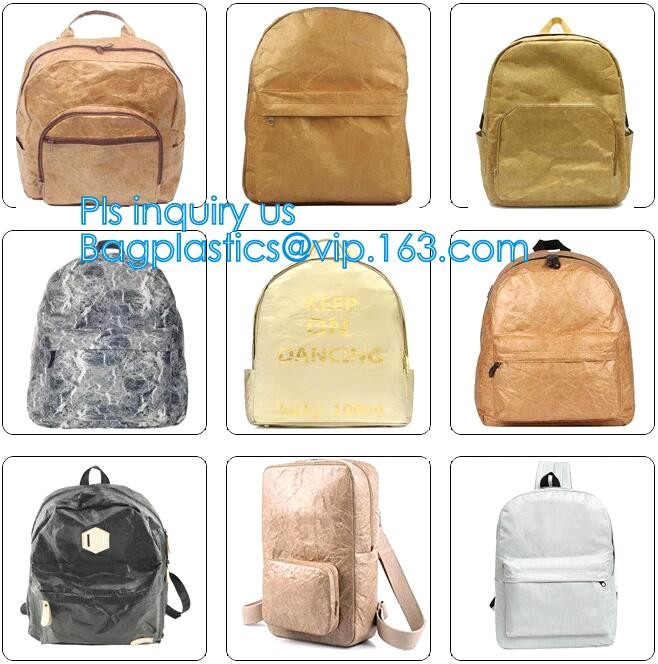 Custom Tyvek Paper Zipper Cosmetic Makeup Bag With Leather Handle,untearable tyvek zipper cosmetic bag,Environmentally f