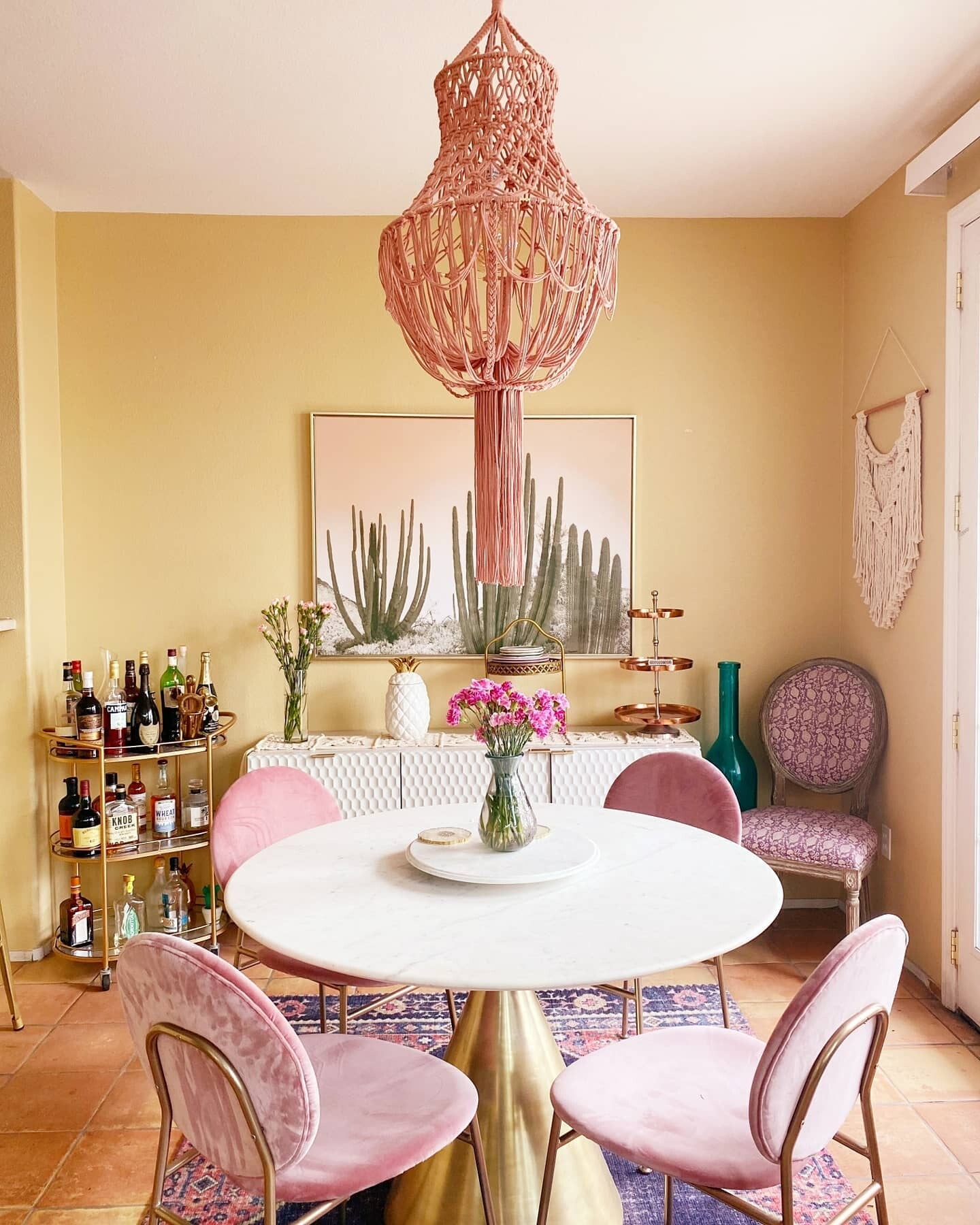 Turquoise Velvet Chairs Dining Round Dinette Sets With Gold Steel Legs