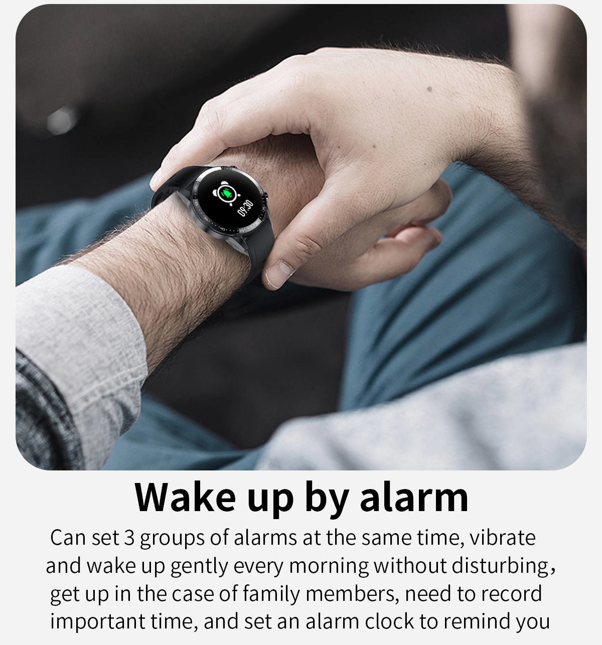 DC5V 300Mah Bluetooth Smart Touch Watch Waterproof BLE4.0 IPS For Men
