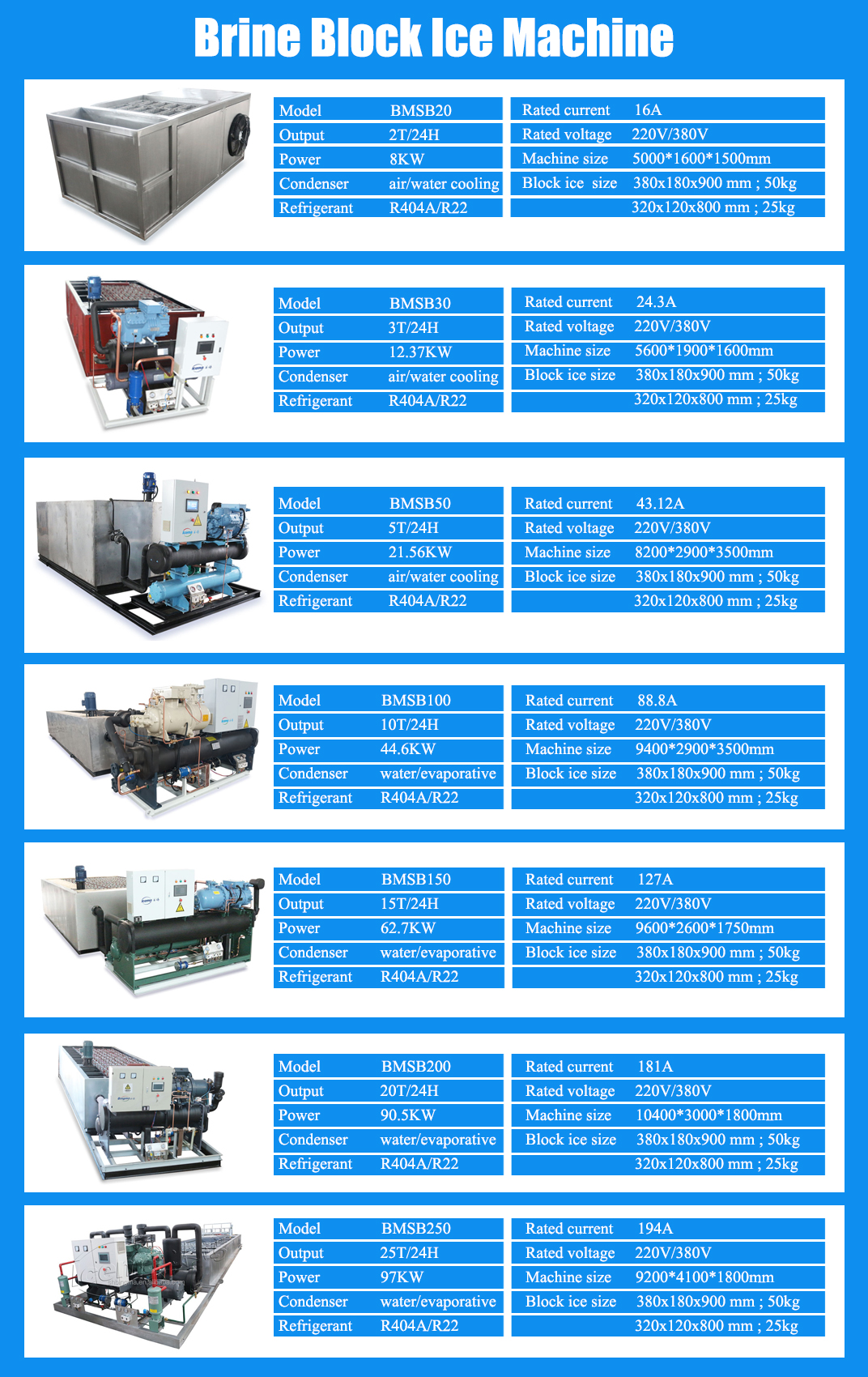 Mini Ice Plant 1 Ton Compact Ice Block Machine with Schneider Electric Components