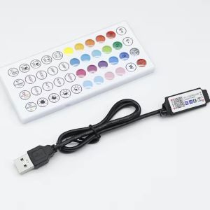 China Smart LED 5V 44ekys RGB LED Strip controller wifi tuya APP USB Bluetooth dimmer luce striscia Controller for LED Strip on sale China Smart LED 5V 44ekys RGB LED Strip controller wifi tuya APP USB Bluetooth dimmer luce striscia Controller for LED Strip on sale